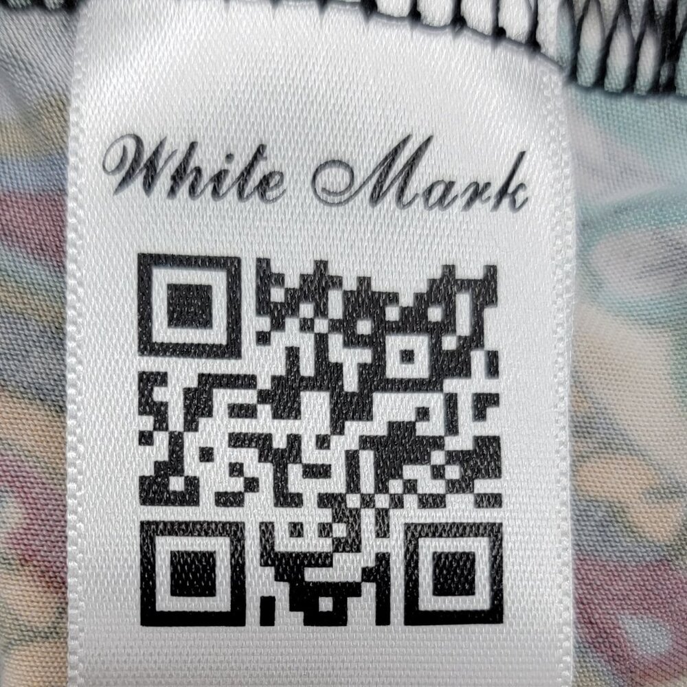 White Mark Women's Tunic 3/4 Sleeve Print Top Gently Worn Size 1XL - Picture 4 of 5